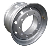 Колесо дисковое STEGER 11,75x22,5 10x335 ET135 D281 T14 hump рулевая ось Silver
